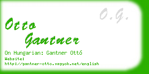 otto gantner business card